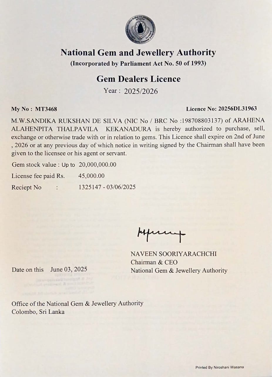 NGJA Gem Dealers License